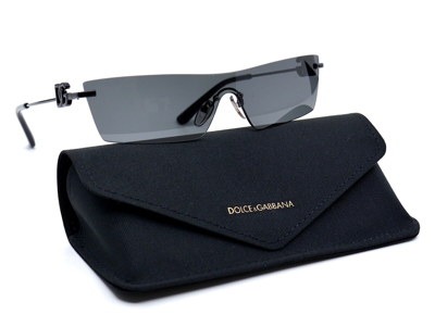 Pre-owned Dolce & Gabbana Dolce&gabbana Dg2292 01/87 Black Dark Grey Authentic Sunglasses 37-16 In Gray