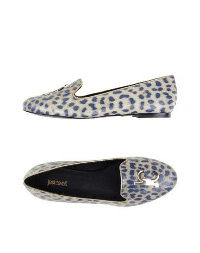 Just Cavalli Loafers In Ivory