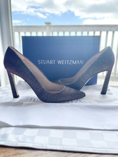 Pre-owned Stuart Weitzman Chicster Bronze Nighttime Lame Pumps Bnib 8.5m $425 In Gold