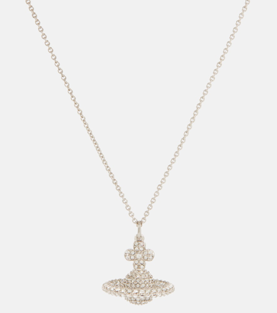 Shop Vivienne Westwood Grace Small Necklace In Silver
