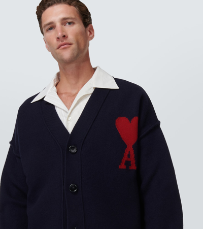 Ami Alexandre Mattiussi Ami Paris Sweaters In Blue
