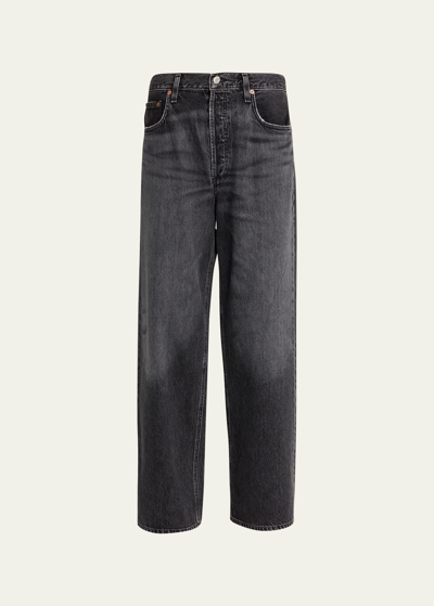 Shop Agolde Low-slung Wide-leg Baggy Jeans In Paradox Washed
