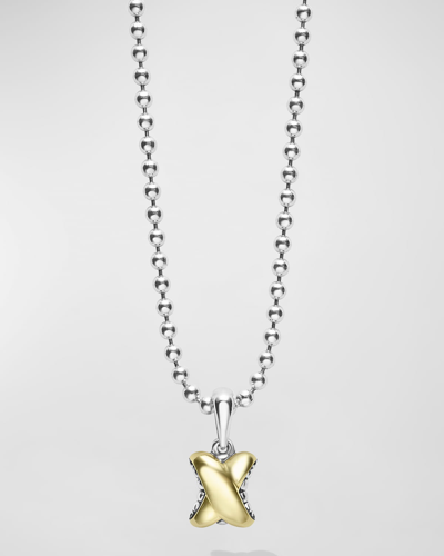 Shop Lagos Embrace Sterling Silver 18k Gold X Pendant Necklace