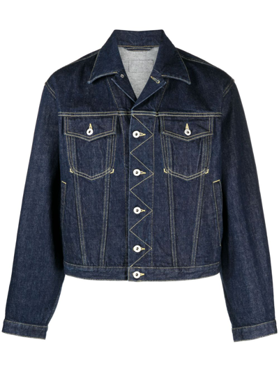 Shop Kenzo Blue Denim Trucker Jacket