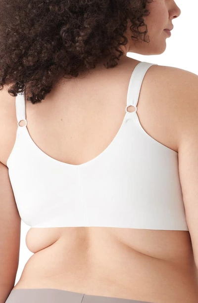 True & Co. Soft Form V-neck Adjustable Strap Bralette In White
