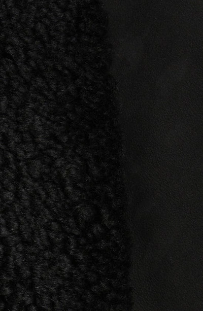 Shop Tom Ford Patchwork Genuine Shearling Coat In Black
