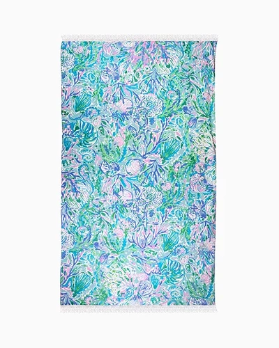 Shop Lilly Pulitzer Beach Towel In Surf Blue Soleil It On Me