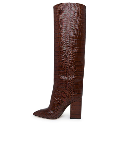 Shop Paris Texas Anja Brown Leather Boots
