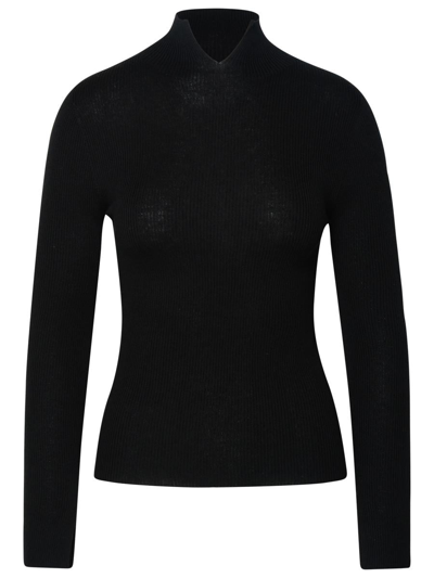 Shop Apc Black Cashmere Blend Sweater