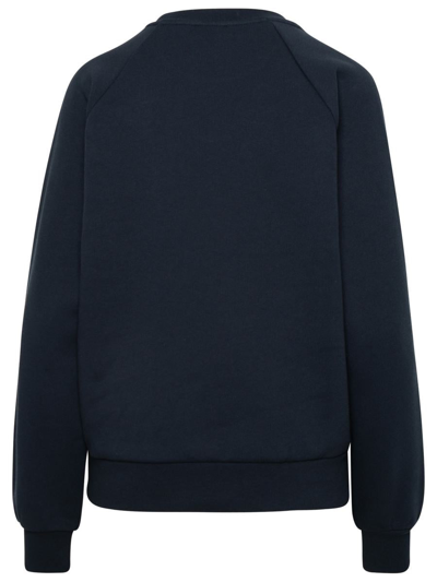 Shop Apc Vicky Navy Cotton Sweatshirt