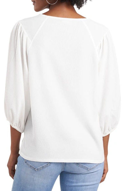 Shop Vince Camuto Puff Sleeve Top In New Ivory
