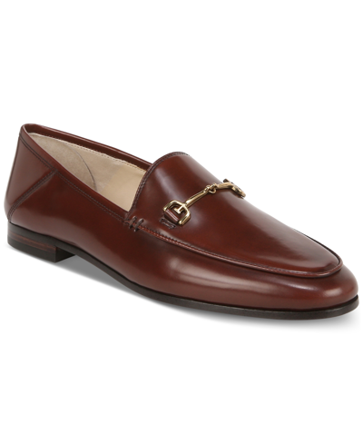 Shop Sam Edelman Women's Loraine Tailored Loafers In Spiced Brandy Burnished Leather