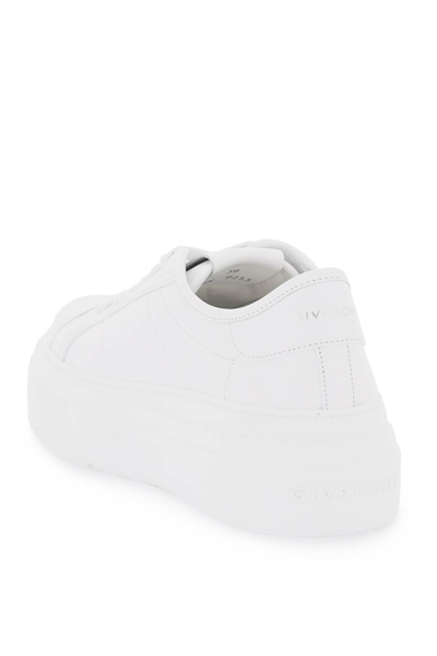 Shop Givenchy 'city' Sneakers With Platform Sole In White