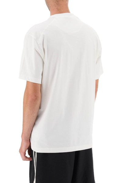 Shop Y-3 Logo Print T-shirt In White