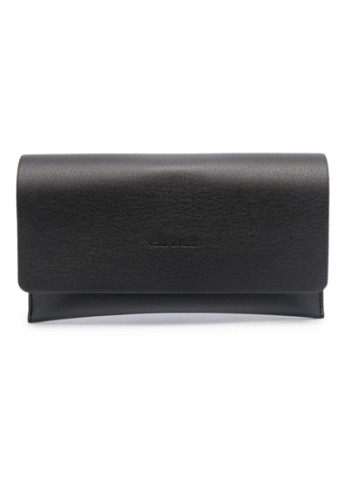 Rick Owens Shield Temple Oversize-frame Sunglasses In 黑色