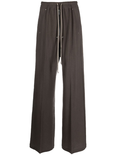 Shop Rick Owens Geth Belas Baggy Drawstring Trousers In Grey