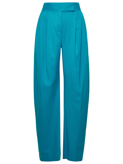 Shop Attico The  Woman The  Gary Light Blue Wool Trousers