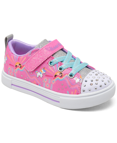 Skechers Little Girls Twinkle Toes- Twinkle Sparks - Unicorn Dreaming Light- up Stay-put Casual Sneakers From In Pink/multi | ModeSens