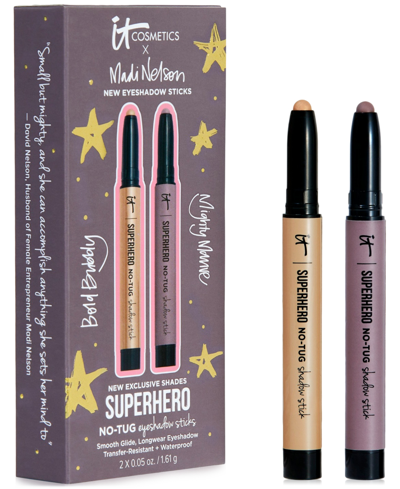 Shop It Cosmetics X Madi Nelson 2 Pc. Superhero No-tug Eyeshadow Sticks Set