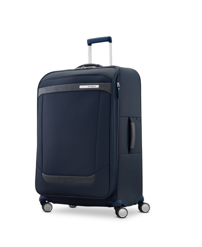Shop Samsonite Elevation Plus Softside Large Expandable Spinner In Midnight Blue