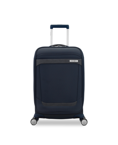 Shop Samsonite Elevation Plus Softside Carry On Expandable Spinner In Midnight Blue
