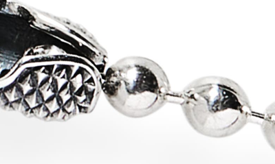 Shop Good Art Hlywd Goosebumps Ball Chain Necklace In Silver