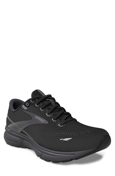 Shop Brooks Ghost 15 Gore-tex® Waterproof Running Shoe In Black/ Blackened Pearl/ Alloy