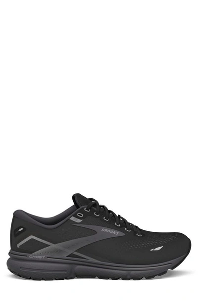 Shop Brooks Ghost 15 Gore-tex® Waterproof Running Shoe In Black/ Blackened Pearl/ Alloy