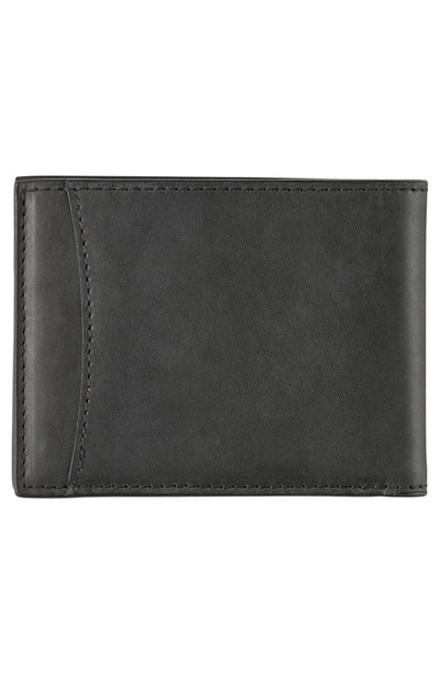 Shop Johnston & Murphy Rhodes Leather Bifold Wallet In Black