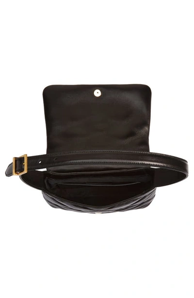 Shop Saint Laurent Le 57 Matelassé Quilted Leather Shoulder Bag In Nero