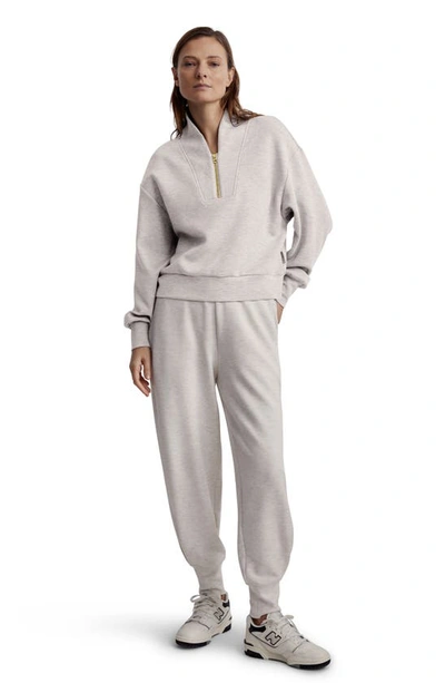 Varley Davidson Woven Sweatshirt In Ivory Marl