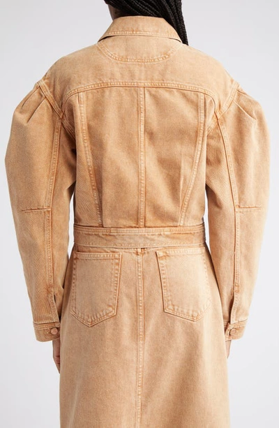 Shop Ulla Johnson Stonewash Denim Jacket In Stone Dye Wash