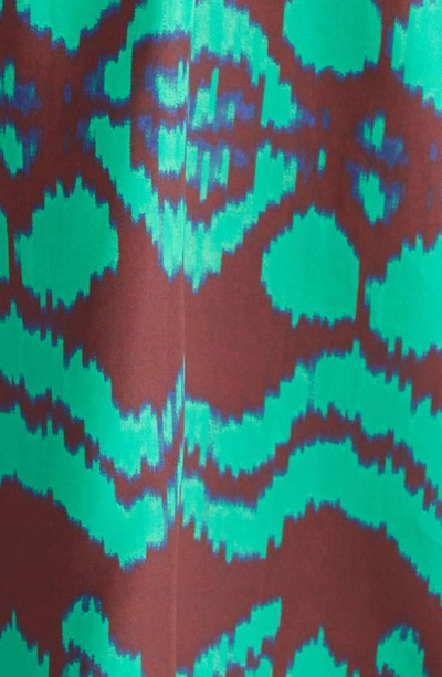 Shop Ulla Johnson Amaliya Abstract Print Silk Sundress In Malachite