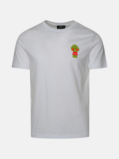 Shop Apc Remy White Cotton T-shirt