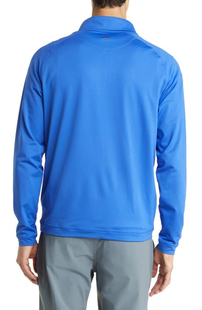 Shop Peter Millar Forge Performance Quarter Zip Pullover In Sapphire