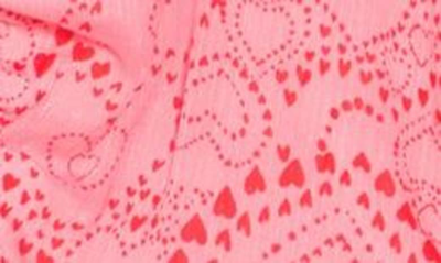 Shop Bcbgeneration Split Neck Blouse In Beating Hearts Pink