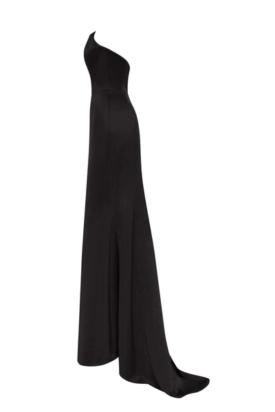 Shop Milla Black Elegant Strapless Trumpet Evening Gown