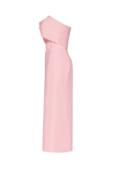 Shop Milla Pink Classy Midi Dress With Open Neckline