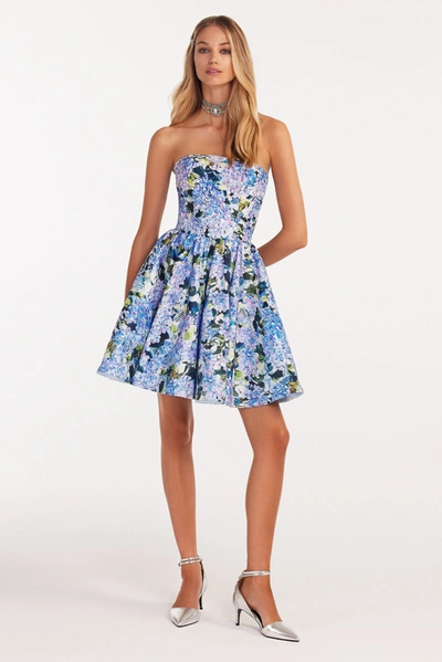Milla Hydrangea Corset Mini Dress