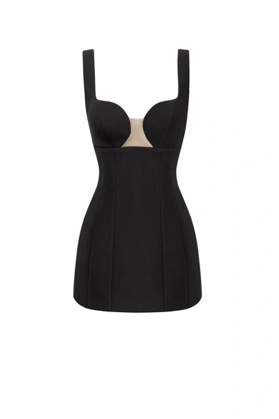 Shop Milla Glossy Ultra Mini Dress In Black With Cutouts