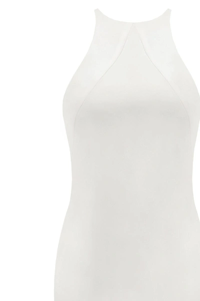 Shop Milla Lustrous White Halterneck Maxi Dress