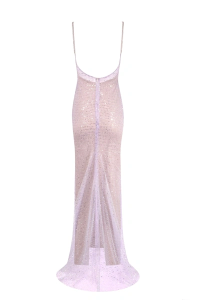 Shop Milla Gala Lavender Glittering Maxi Dress