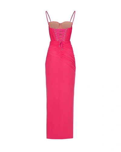 Shop Milla Vibrant Pink Bustier Maxi Dress