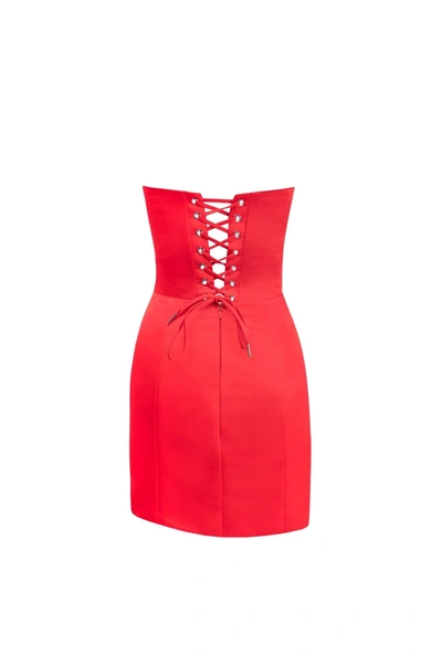 Milla Gorgeous Scarlet Red Mini Dress In Red