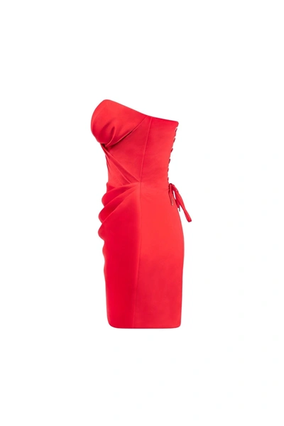 Milla Gorgeous Scarlet Red Mini Dress In Red