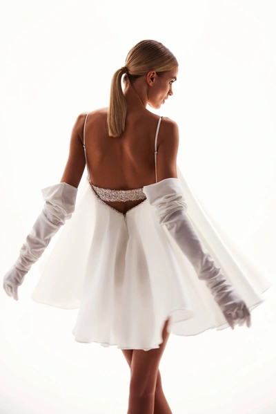 Milla White Babydoll Dress In White