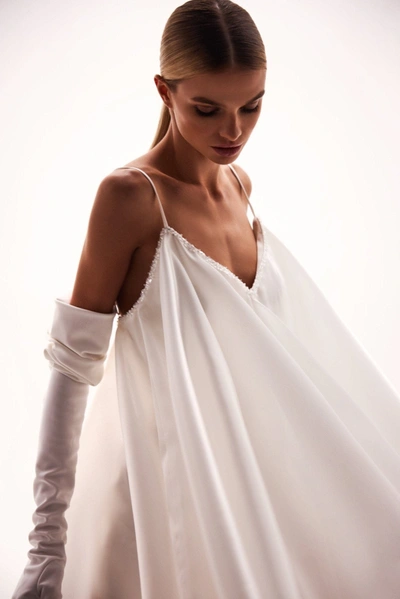 Milla White Babydoll Dress In White