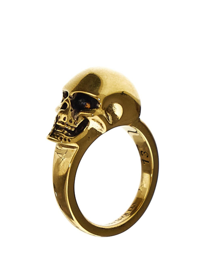 Shop Alexander Mcqueen The Side Skull Ring