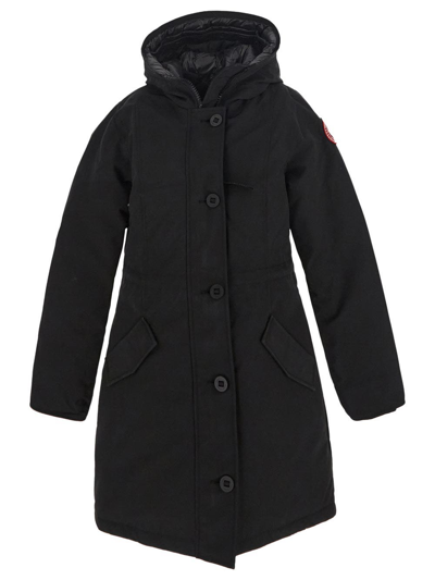 Shop Canada Goose Rossclair Parka Jacket In Black