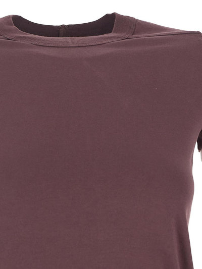 Shop Rick Owens Cropped Level T-shirt In Purple